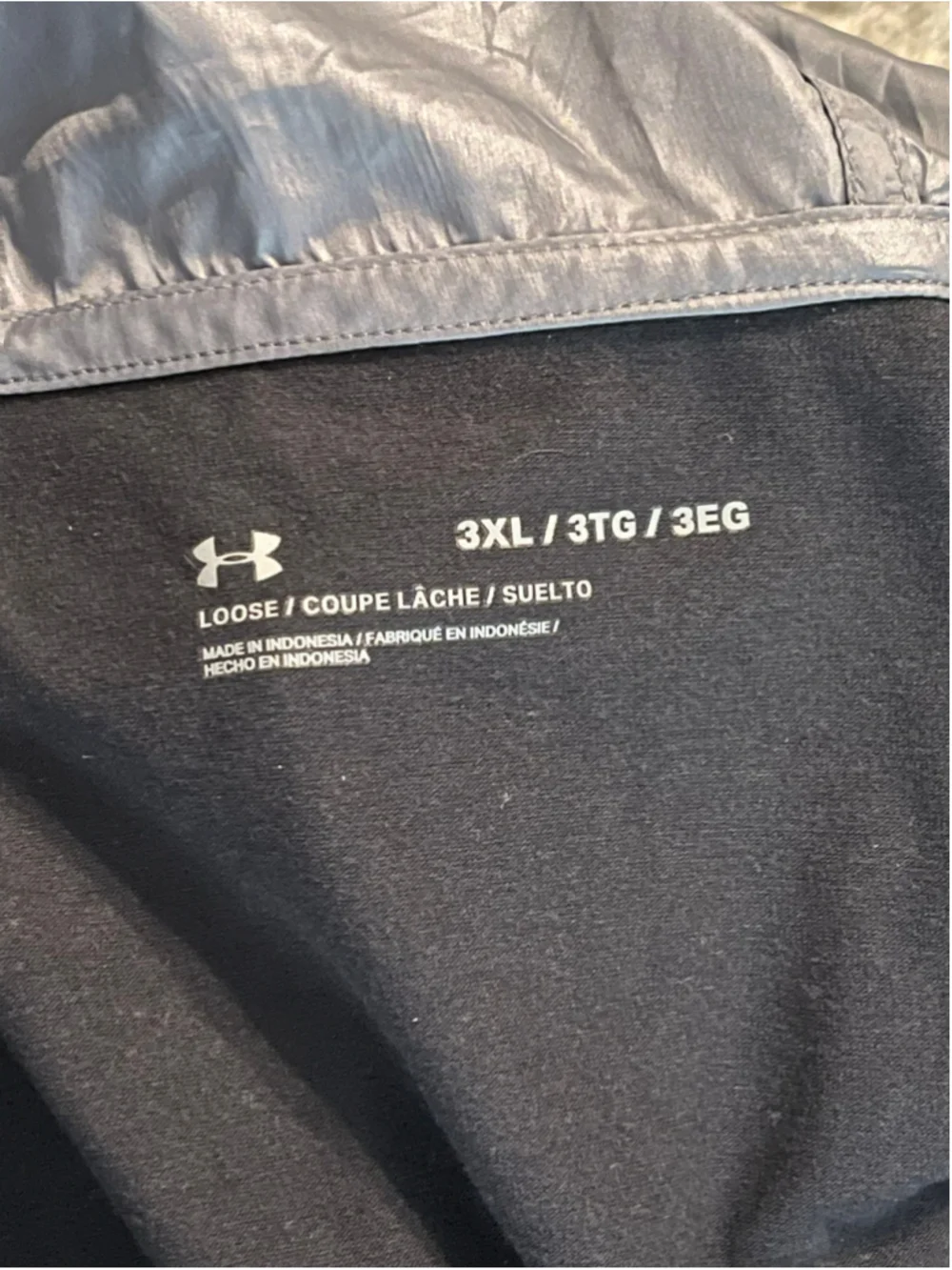 Under Armour Men's Sportstyle Wind Anorak, Size 3XL, Black/Gray, NWT